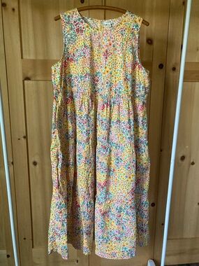 J. Crew Tiered Floral Sleeveless Dress